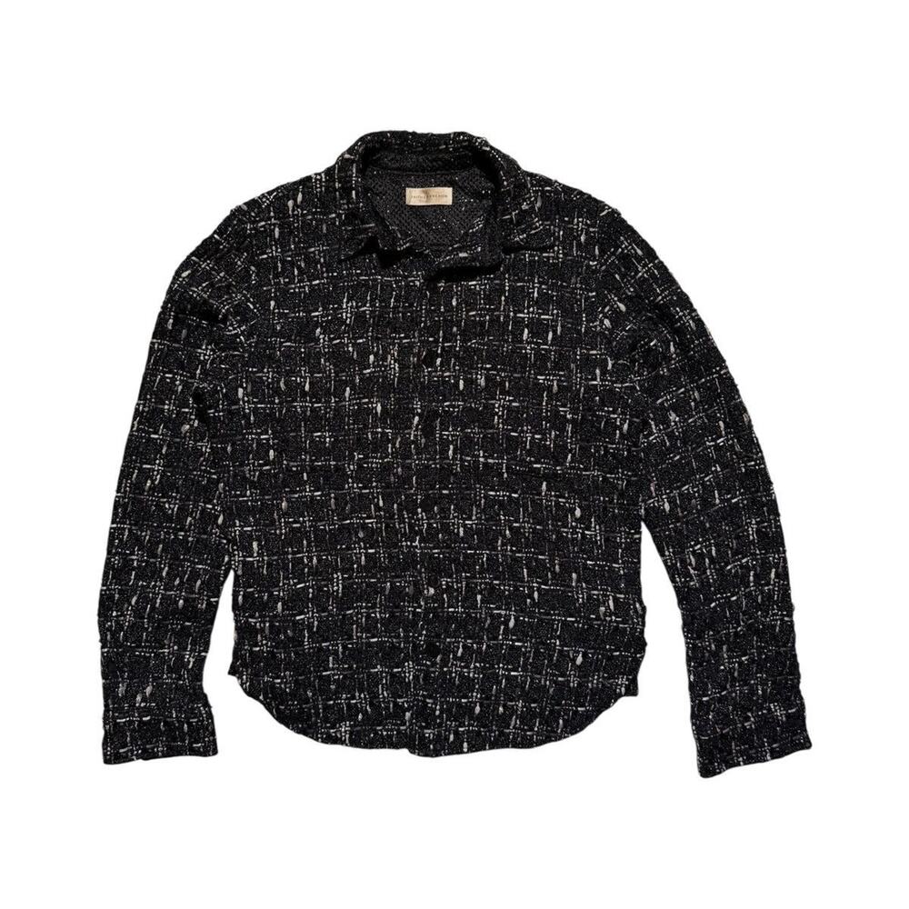tweed flannel overshirt